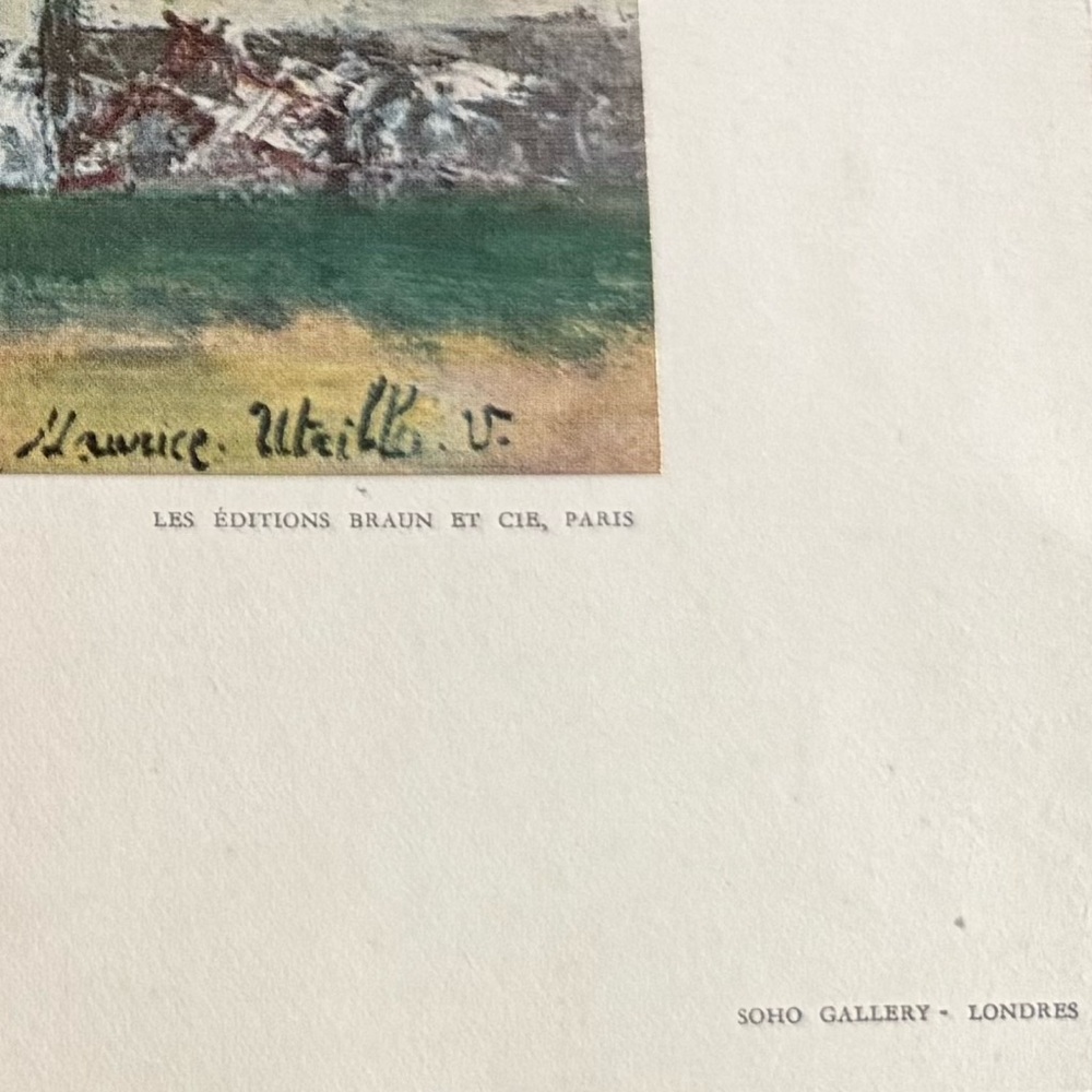 3/$25 Vintage Maurice Utrillo Print Le Moulin de la Galette 1913 Numbered - Picture 7 of 11
